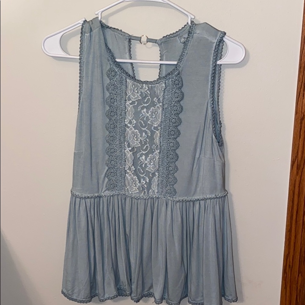 POL tank top in light blue